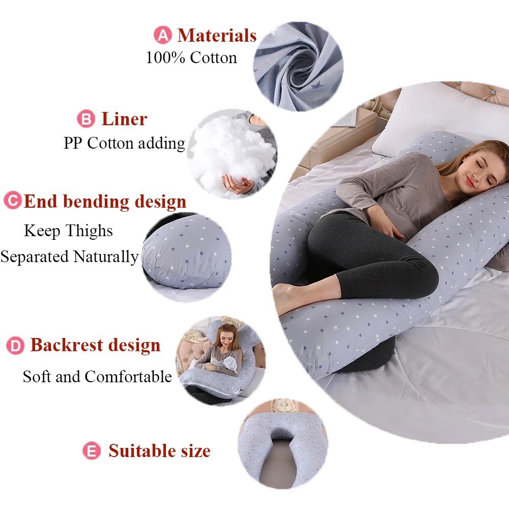Pregnancy Pillow 130*70cm Slee - Nursing Pillow Breastfeeding recension och pris